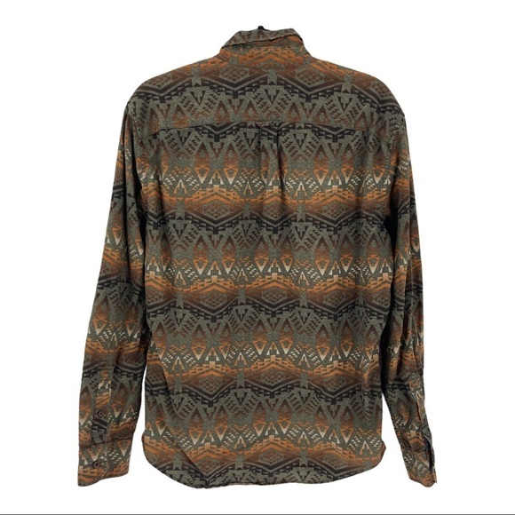 American Eagle Mens Classic Fit Southwestern Button Down Shirt Size M - Picture 3 of 7